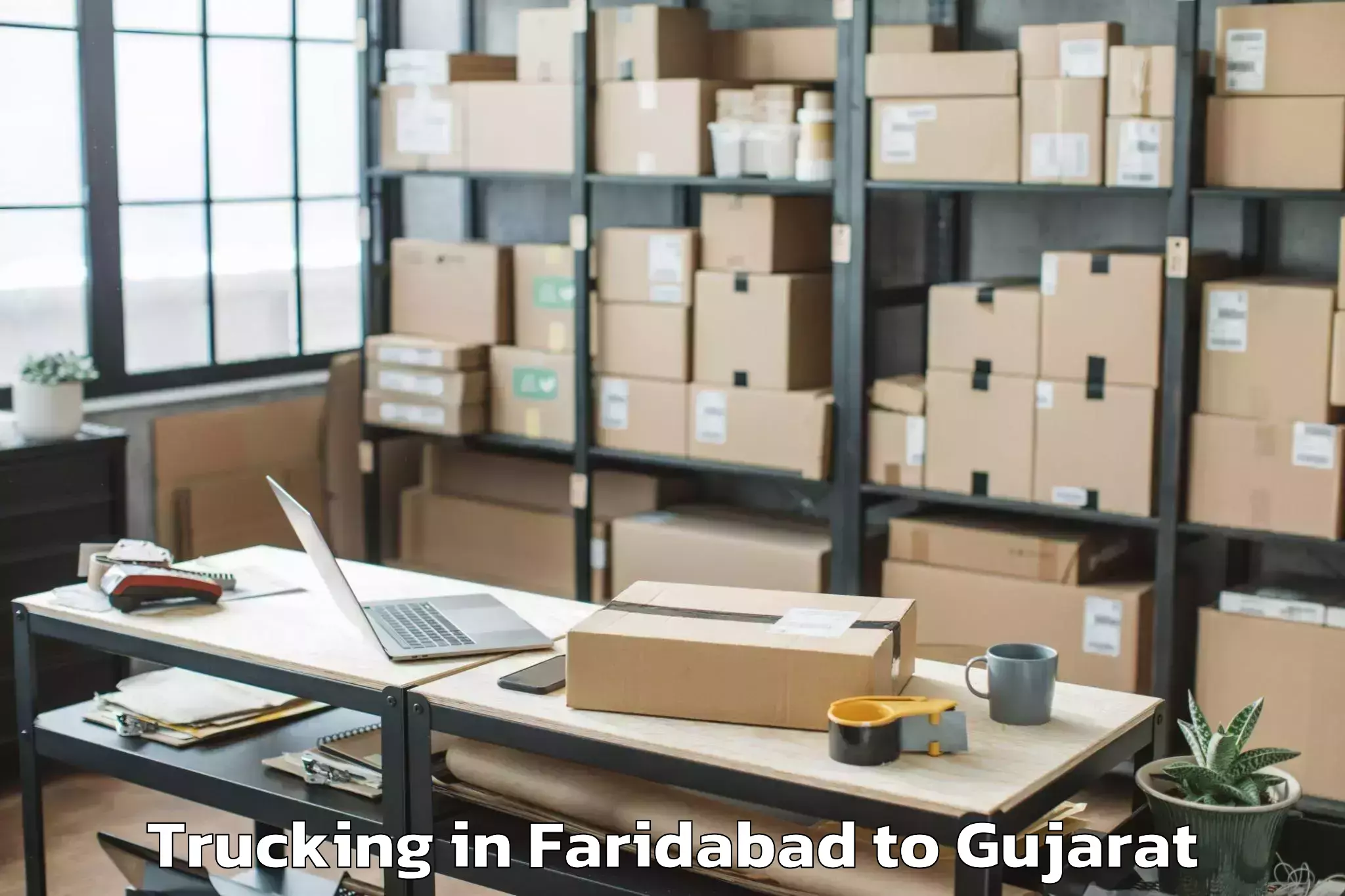 Expert Faridabad to Malpur Trucking